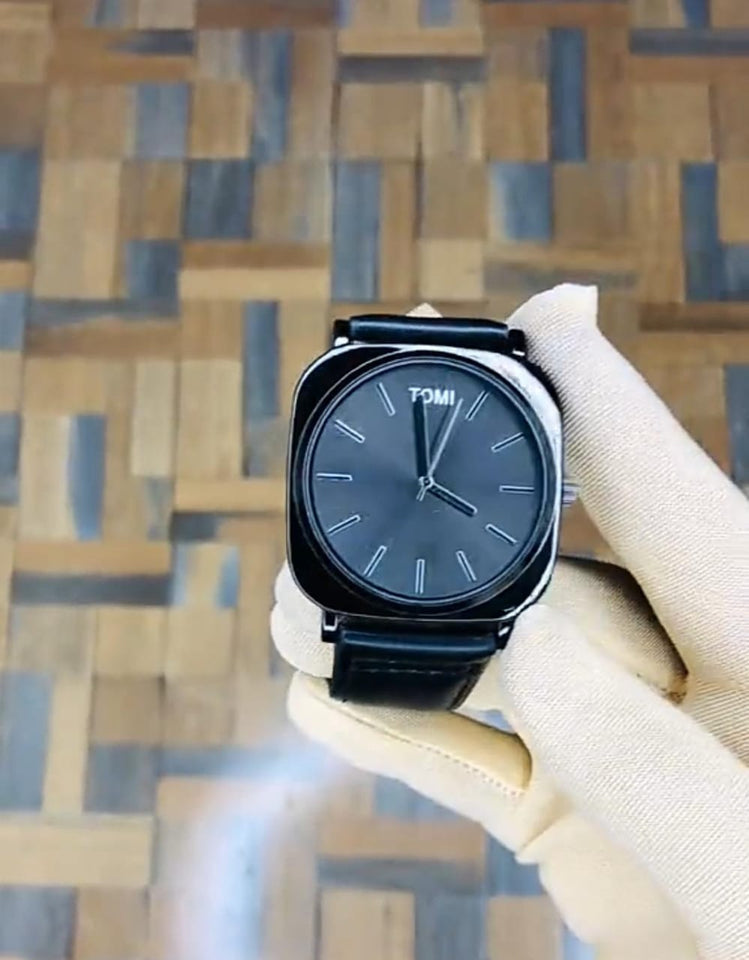 Men's watch leather strap